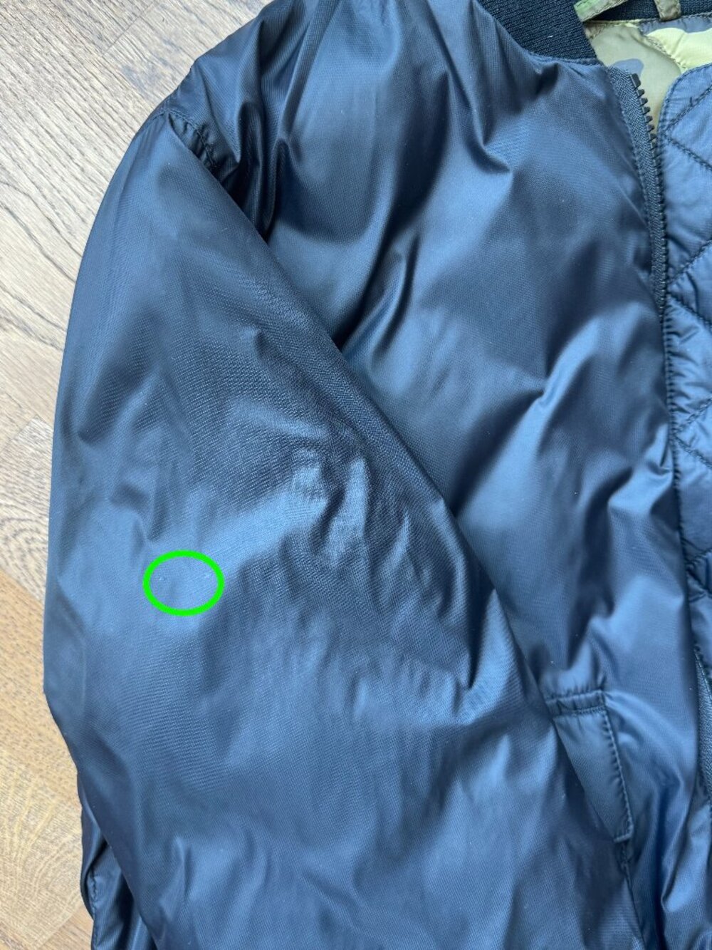 Canada Goose North Shore Reversible Camo Black Bomber Jacket Camouflage Puffer L - Picture 12 of 12